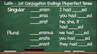 CC Cycle 2 Latin First Conjugation Pluperfect Tense [upl. by Ahsimat]