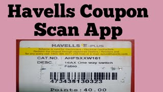 havells point coupon scan app registrationhavellsindia havellscoupon [upl. by Nivets]