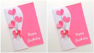 Easy Beautiful 🤩 Birthday Card 2022 • Birthday greeting card for bestfriend • handmade birthday card [upl. by Tohcnarf128]