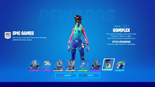 TRUMAnn Unlocking FREE New Fortnite Skin Styles TIER 100 Skin Style amp KOMPLEX New Rainbow Style [upl. by Ziagos]