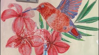 Diamond Dotz hummingbird Diamond Painting Instructions [upl. by Donelson]