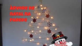 Árvore de natal na parede  fácil e rápido [upl. by Lumbard]