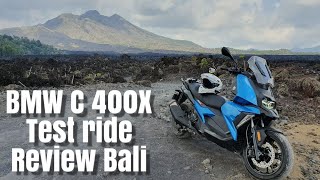 BMW C400X Review Test Ride Bali Indonesia [upl. by Bartolomeo812]