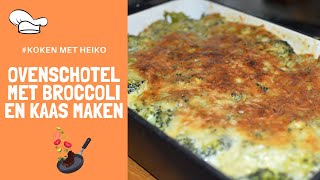 Ovenschotel met broccoli en kaas maken Super met zoete aardappels [upl. by Ahsiloc]