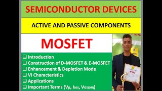 MOSFET II Electronic Components II Semiconductor Devices [upl. by Trude560]