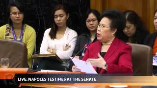 Miriam asks Napoles to answer truthfully clarifies selfincrimination [upl. by Bowe]