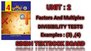 Mathematics grade 4  Unit 2  Factors And Multiples  Examples  3 4 [upl. by Adnorrahs]