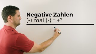 Minus mal Minus ergibt Plus Warum Teil 1  Mathe by Daniel Jung [upl. by Anilrahc603]