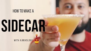 How to make a Side Car  Side Car drink recipe with Courvoisier cognac [upl. by Giffard]