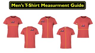 Mens TShirt Measurements amp Size Chart Guide [upl. by Kelley]