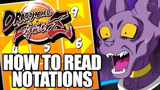 How to Read Numpad Notations  Guide for Dragon Ball FighterZ [upl. by Anotal327]