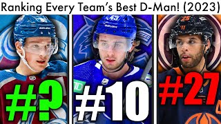 RANKING EVERY NHL TEAMS BEST DEFENSEMAN WORST TO BEST 2023 Top NHL Defenseman  Makar Rumors [upl. by Ateloiv]