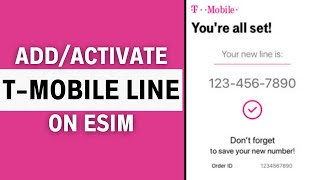 How to Add New TMobile eSIM Line [upl. by Seaden459]