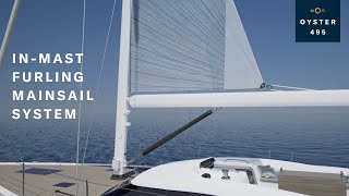 A Closer Look Oyster 495 Inmast Furling Mainsail System  Oyster Yachts [upl. by Draude789]