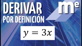 Derivada por definicion de 3x [upl. by Scutt]