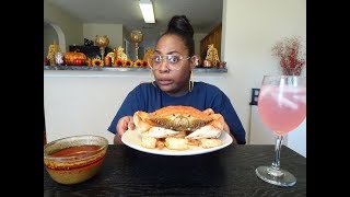 Dungeness Crab Mukbang  First Time Eating [upl. by Oiretule]