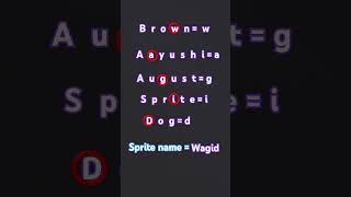 Sprite name [upl. by Sesom]