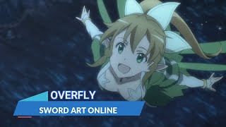 『LYRICS AMV』SWORD ART ONLINE ED 2 FULL「OVERFLY  LUNA HARUNA」 [upl. by Savil]