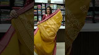 Price 1099  Code  NSGG753  Viscose Georgette with batik printsfreeshipping viscosesaree [upl. by Enylrac276]