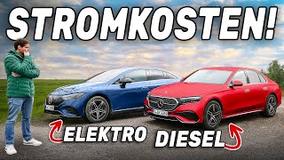 Darum versagt Elektro vs Diesel Mercedes EKlasse vs Mercedes EQE [upl. by Friday]