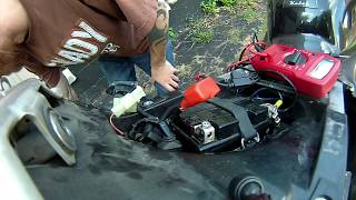 How To Remove Starter Solenoid  CBR600RR [upl. by Lilaj]