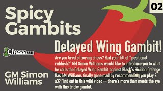 02 Spicy Gambits Delayed Wing Gambit Chess Lessons  Chesscom [upl. by Roch]