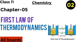 First Law of Thermodynamics Class 11th Physical Chemistry  Chapter 05 Thermodynamics  video [upl. by Curson890]