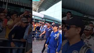 MSDhoni Met Indian Cricket Team In Ranchi cricket dhoni travel [upl. by Navap140]