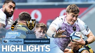 Wasps v Northampton  HIGHLIGHTS  Remarkable End to a Superb Game  Gallagher Premiership 202223 [upl. by Sivrep]