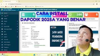 cara install dapodik 2025a yang benar [upl. by Garibald]