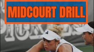 Midcourt Drill by Pro Pickleball Player Allyce Jones [upl. by Apur]