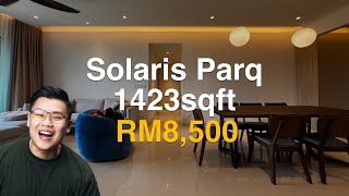 Solaris Parq 1423sqft  3 Bedroom  fully furnished for rent  walking distance to Publika [upl. by Stern]