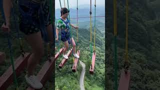 Man Bungee Jumping Scared His Wife To Death funny fun travel [upl. by Anirbed810]