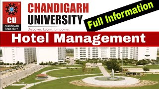 CHANDIGARH UNIVERSITY Full Information About Hotel Management [upl. by Rednasxela]