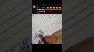 How to write the alphabet AtoZ in cursive writingHandwriting practice cursivehandwriting our name [upl. by Aenyl]