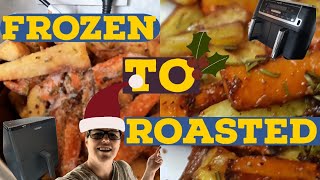 CHRISTMAS Parsnips amp Carrots  Roasted Frozen amp Roasted again  TIME saved [upl. by Socem375]