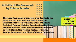 Anthills of the Savannah by Chinua Achebe Characters  Analysis [upl. by Car]