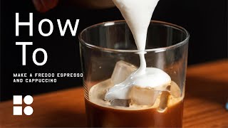 How To Make A PERFECT Freddo Cappuccino amp Freddo Espresso  Summer Iced Coffee Guide [upl. by Adaval]