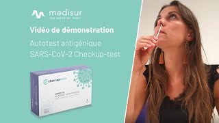 Tuto pour lautotest antigénique Checkuptest Goldsite  MEDISUR [upl. by Minton]