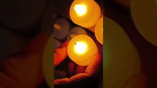 led light candle🕯️ decorative lights for home in diwali 🎇diwali lamplightshorts lightsmeesho [upl. by Yahska551]