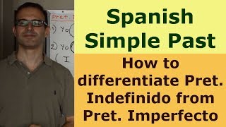 Preterito Indefinido Vs Preterito Imperfecto  Spanish grammar [upl. by Nodnyl128]