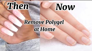 How to remove Polygel nail at home best easy way  Remove Polygel just 2 mins  Ibcccndc polygel [upl. by Teena53]