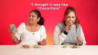 Mexican Moms Try Food from Peru for the first time [upl. by Anitnemelc812]