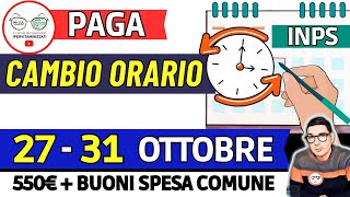 ⚡ INPS PAGA TRIPLO 27  31 OTTOBRE e SBLOCCA DATE ❗ AUU RDC 350€ PENSIONI BONUS SPESA COMUNALI 550€ [upl. by Vitalis]