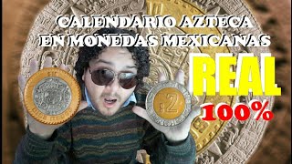 CALENDARIO AZTECA EN MONEDAS MEXICANAS 100 REAL [upl. by Notsua]