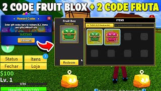 2 NOVOS CÓDIGOS FRUIT BLOX  2 NOVOS CÓDIGOS DE FRUTAS DO BLOX FRUITS  BLOX FRUITS CÓDIGOS [upl. by Ettennat475]