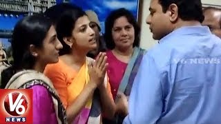 Minister KTR Fires On Collector Amrapali And Commissioner Sruthi Ohja  Warangal  V6 News [upl. by Lamiv417]