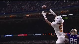 Texas incredible touchdown catch to keep them in the game l Sugar Bowl [upl. by Dhiren]