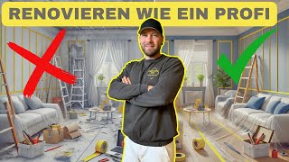 Renovierung für Anfänger Abkleben Abdecken amp Streichen erklärt [upl. by Idleman]