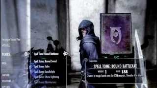 Lets Play Skyrim Best Spell Books and were to get them [upl. by Nnayelsel]